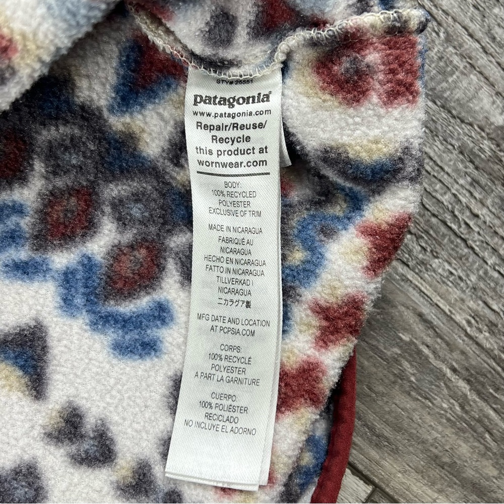 Patagonia Synchilla Snap T Men’s Medium Fleece Pullover Wandering Woods Aztec - Picture 5 of 8